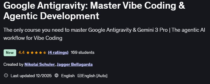 Google Antigravity Master Vibe Coding & Agentic Development