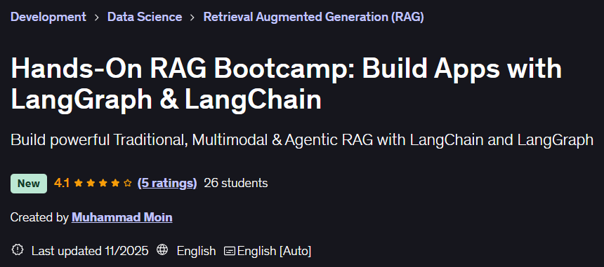 Hands-On RAG Bootcamp: Build Apps with LangGraph & LangChain