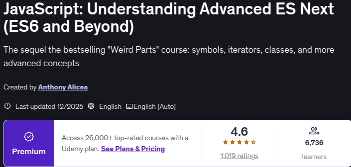 JavaScript_ Understanding Advanced ES Next (ES6 and Beyond)