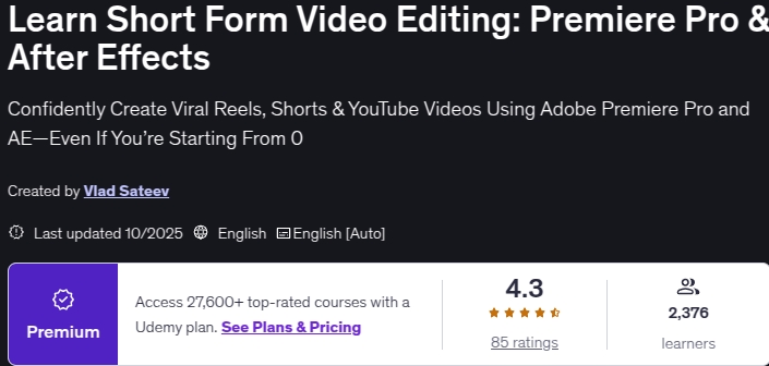 Learn Short Form Video Editing_ Premiere Pro & After Effects
