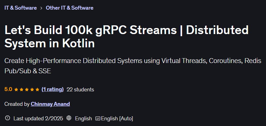 Let's Build 100k gRPC Streams | Distributed System in Kotlin