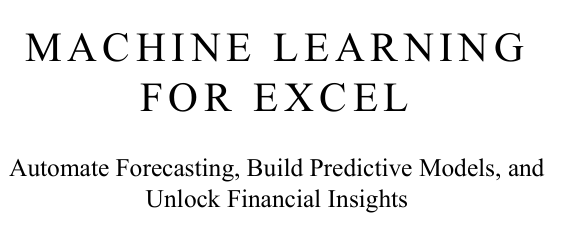 Machine Learning for Excel