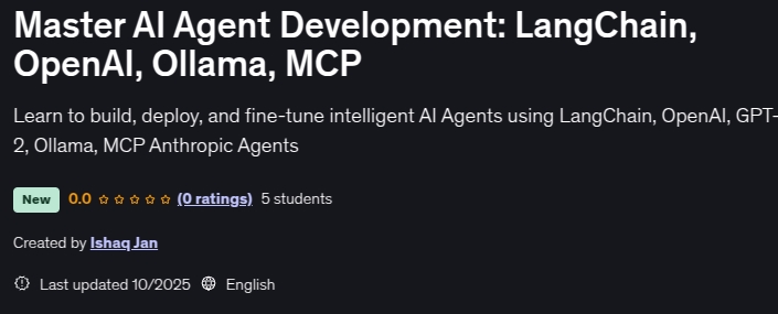 Master AI Agent Development_ LangChain, OpenAI, Ollama, MCP