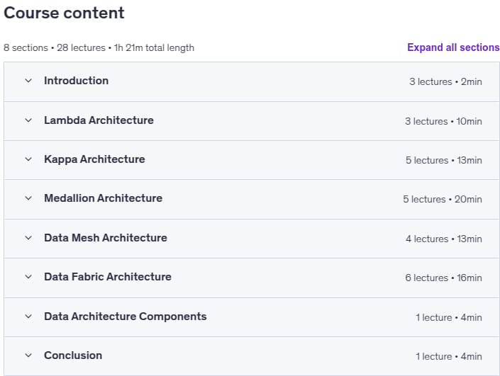 Modern Data Architectures