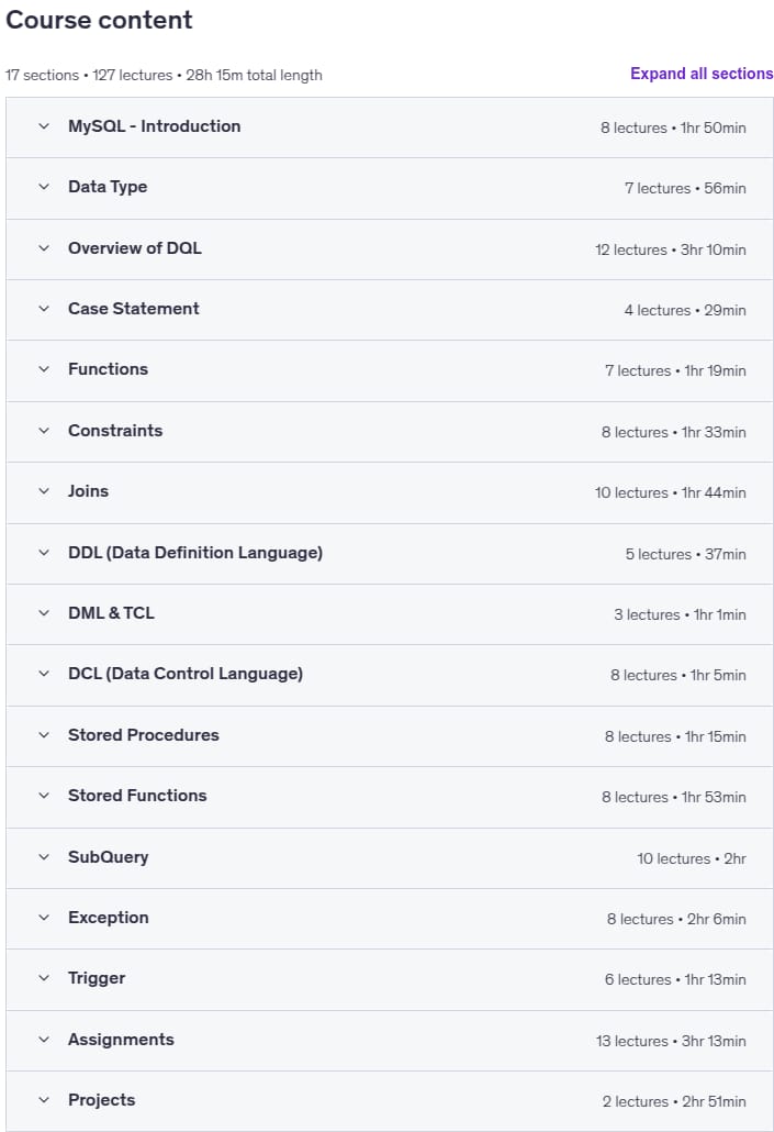 MySQL Bootcamp_ Build Databases for Real-World Scenarios