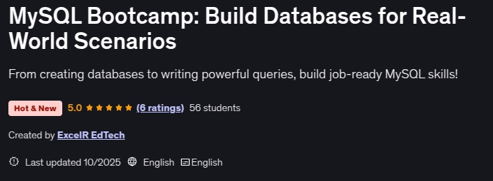 MySQL Bootcamp_ Build Databases for Real-World Scenarios