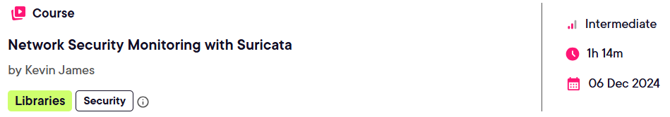 Network Security Monitoring with Suricata