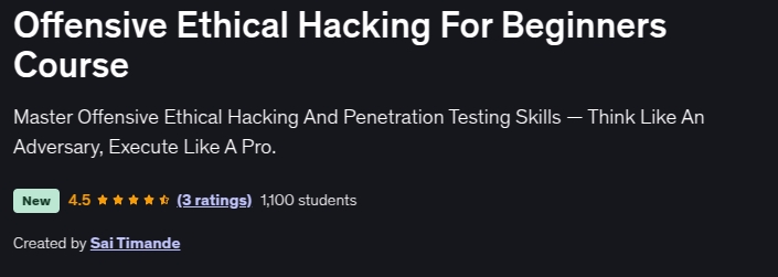 Offensive Ethical Hacking For Beginners Course
