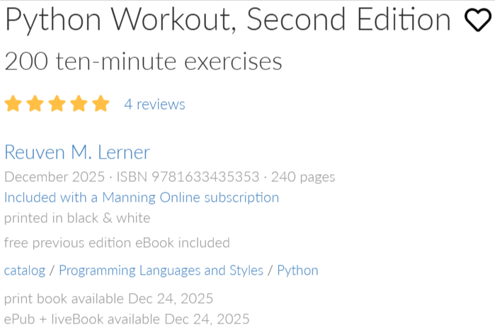 Python Workout, Second Edition