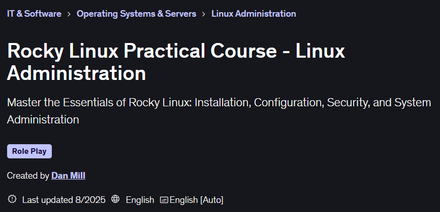 Rocky Linux Practical Course - Linux Administration