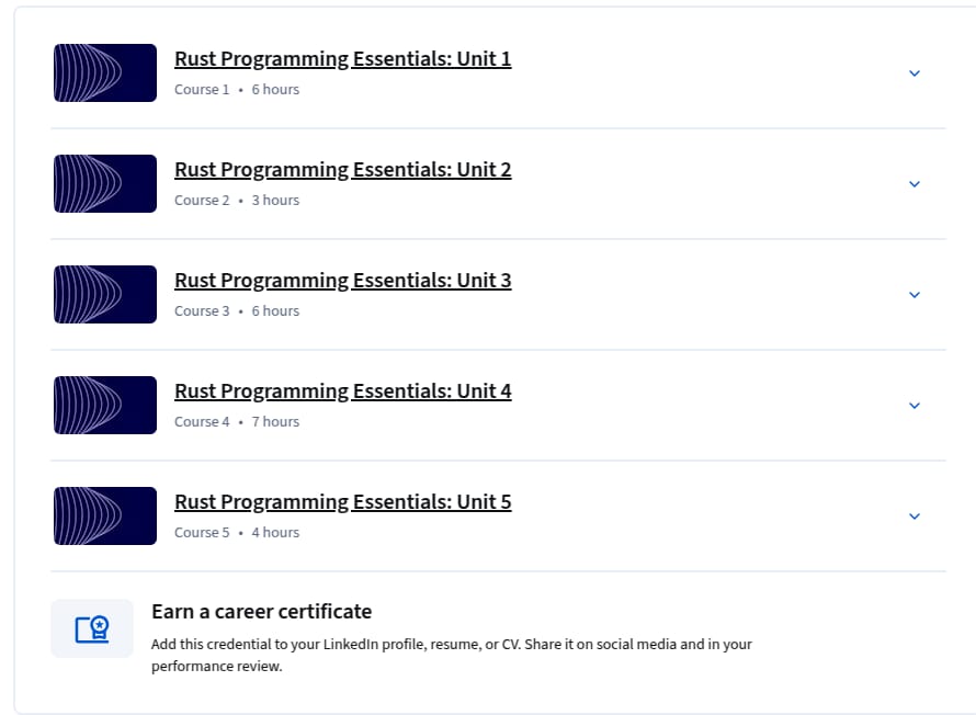 Rust Programming Essentials Specialization