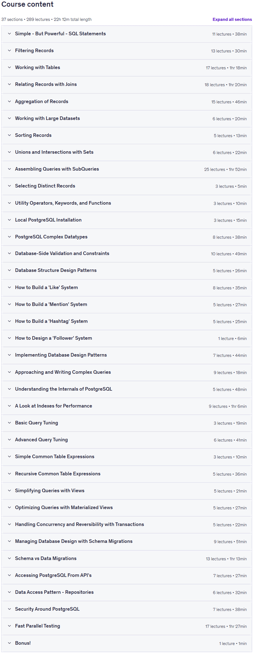 SQL and PostgreSQL: The Complete Developer's Guide