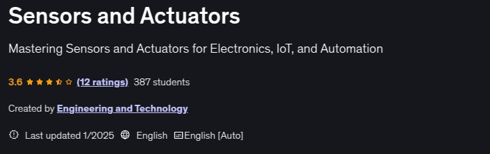 Sensors and Actuators