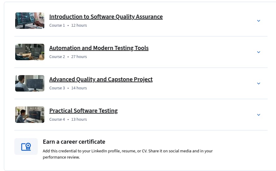 Software Quality Assurance and Testing Specialization
