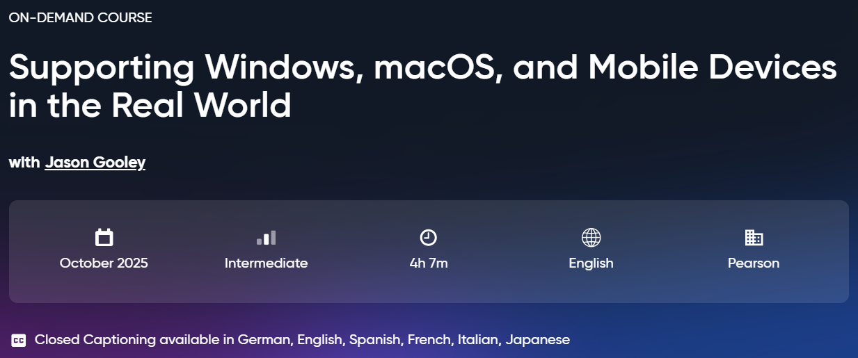 Supporting Windows, macOS, and Mobile Devices in the Real World