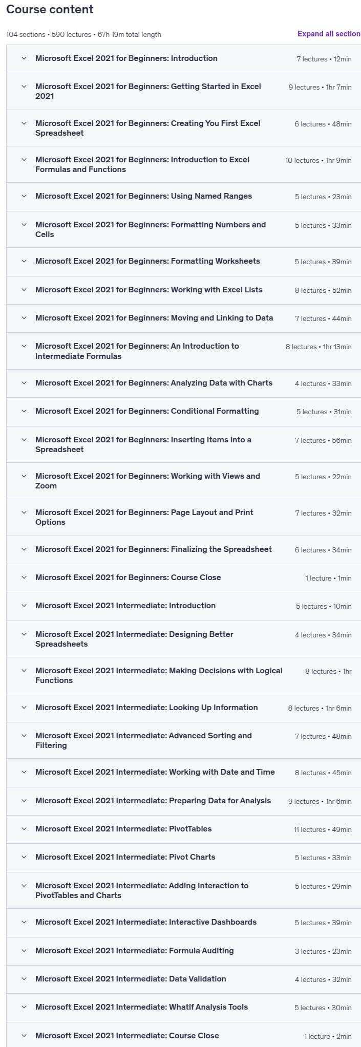 The Ultimate Microsoft Excel Mastery Bundle - 8 Courses