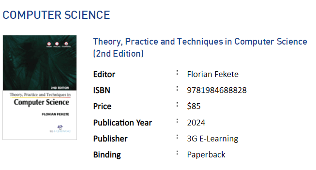 Theory, Practice and Techniques in Computer Science