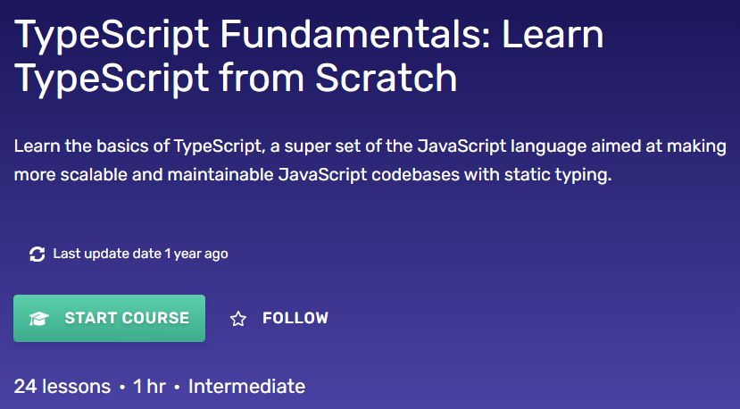 TypeScript Fundamentals: Learn TypeScript from Scratch