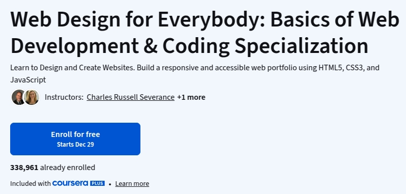 Web Design for Everybody_ Basics of Web Development & Coding Specialization