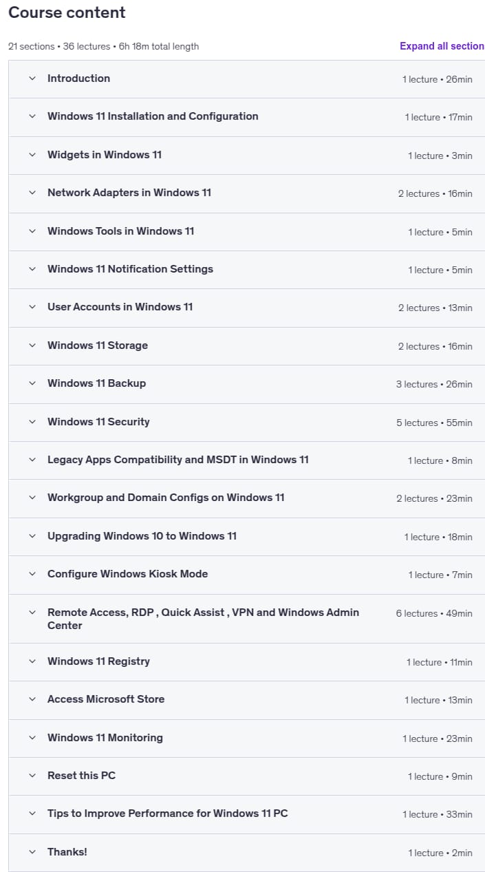 Windows 11 Administration