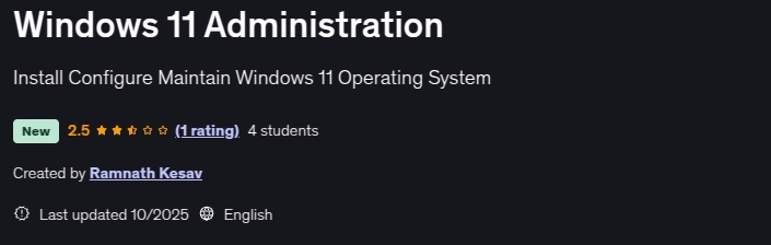Windows 11 Administration