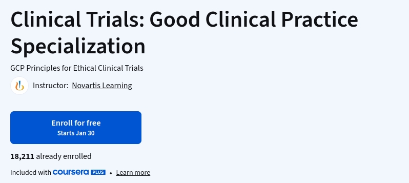 Clinical Trials_ Good Clinical Practice Specialization