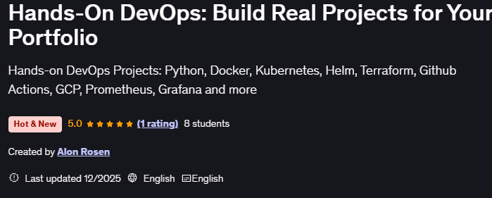 Hands-On DevOps Build Real Projects for Your Portfolio