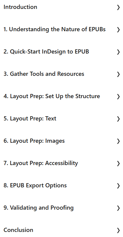 InDesign to EPUB: Creating Ebooks