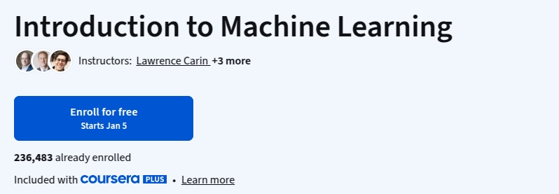 Introduction to Machine Learning