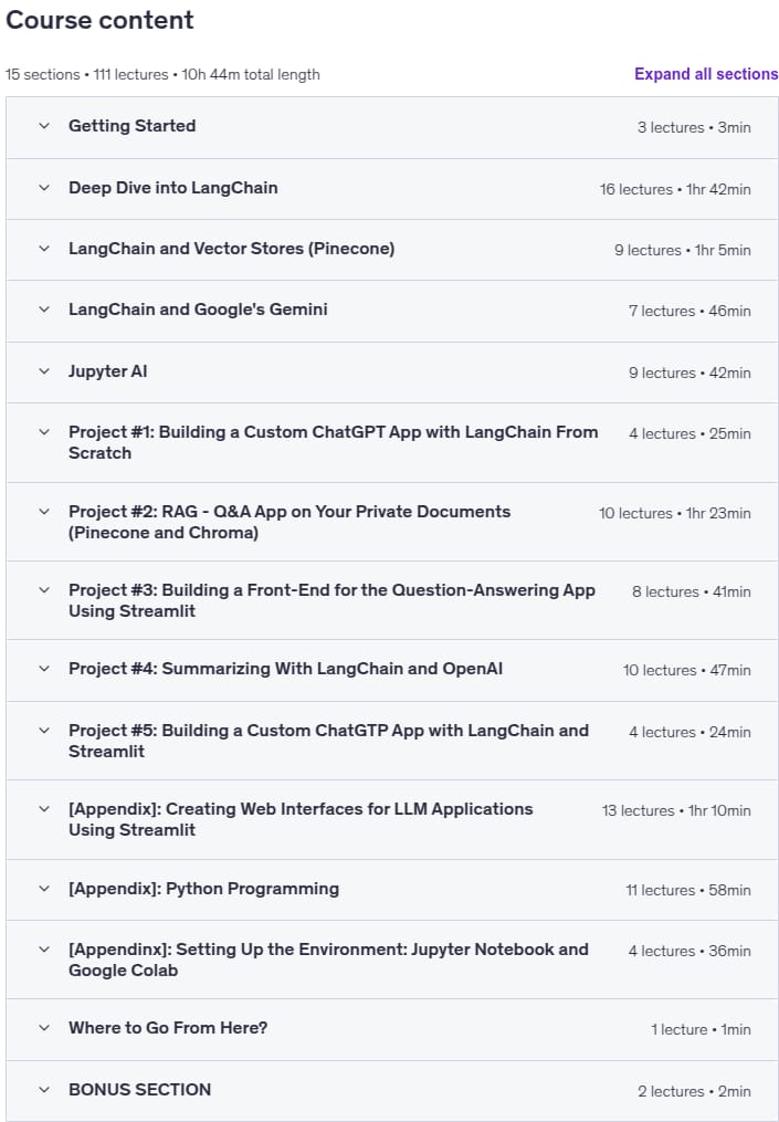 LangChain Mastery_ Build GenAI Apps with LangChain &Pinecone