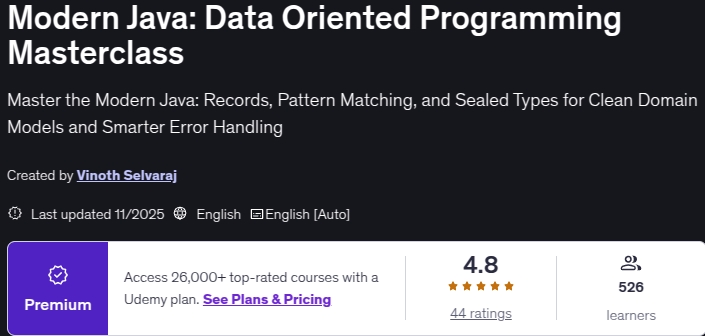 Modern Java_ Data Oriented Programming Masterclass