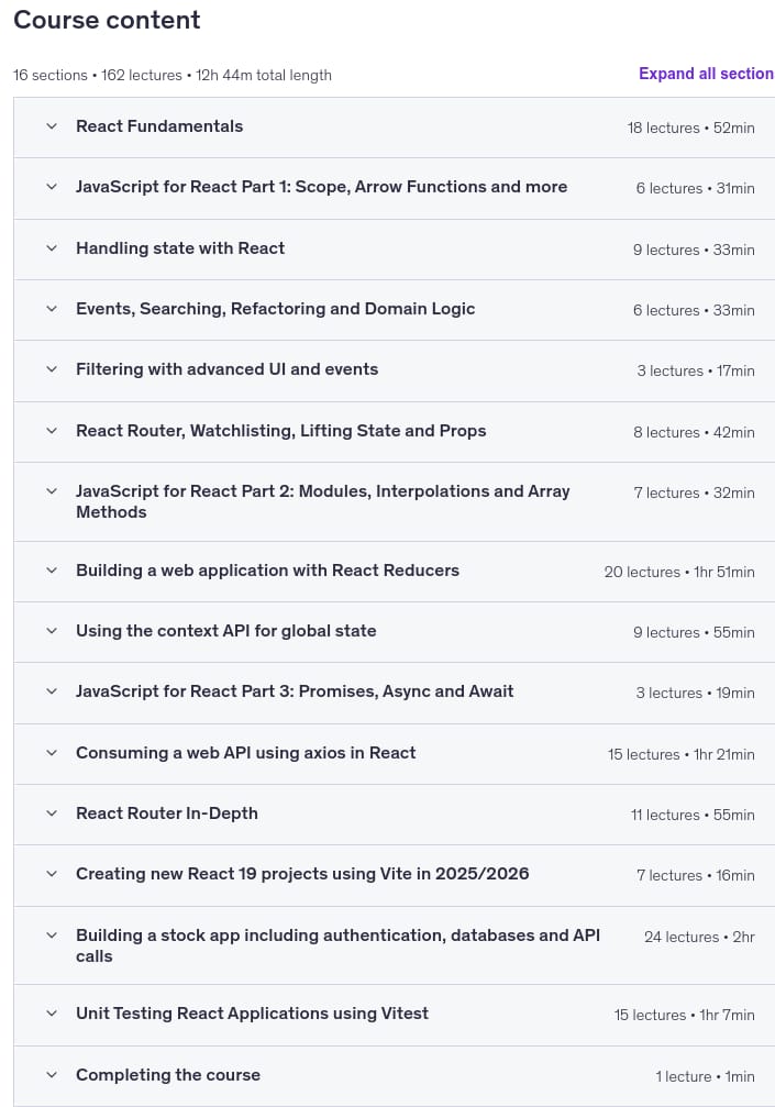 React 18 _ 19 Course 2025 - Learn React JS the fast way