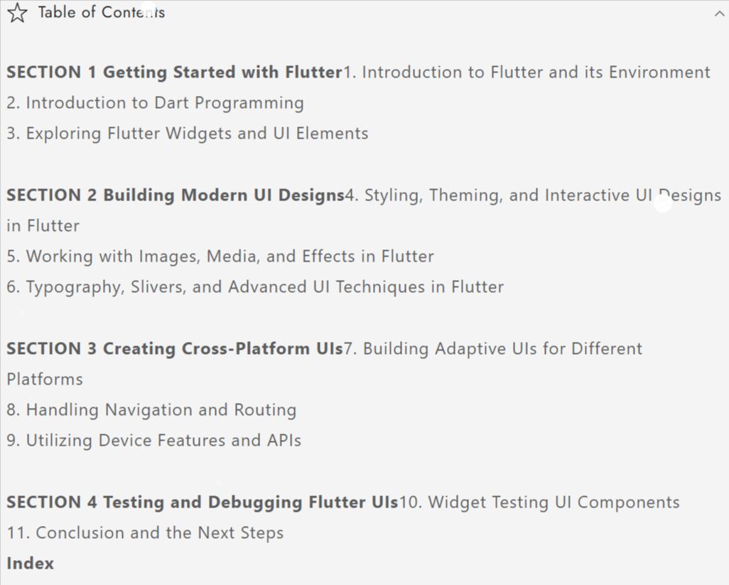 Ultimate Flutter for Cross-Platform App Development Content