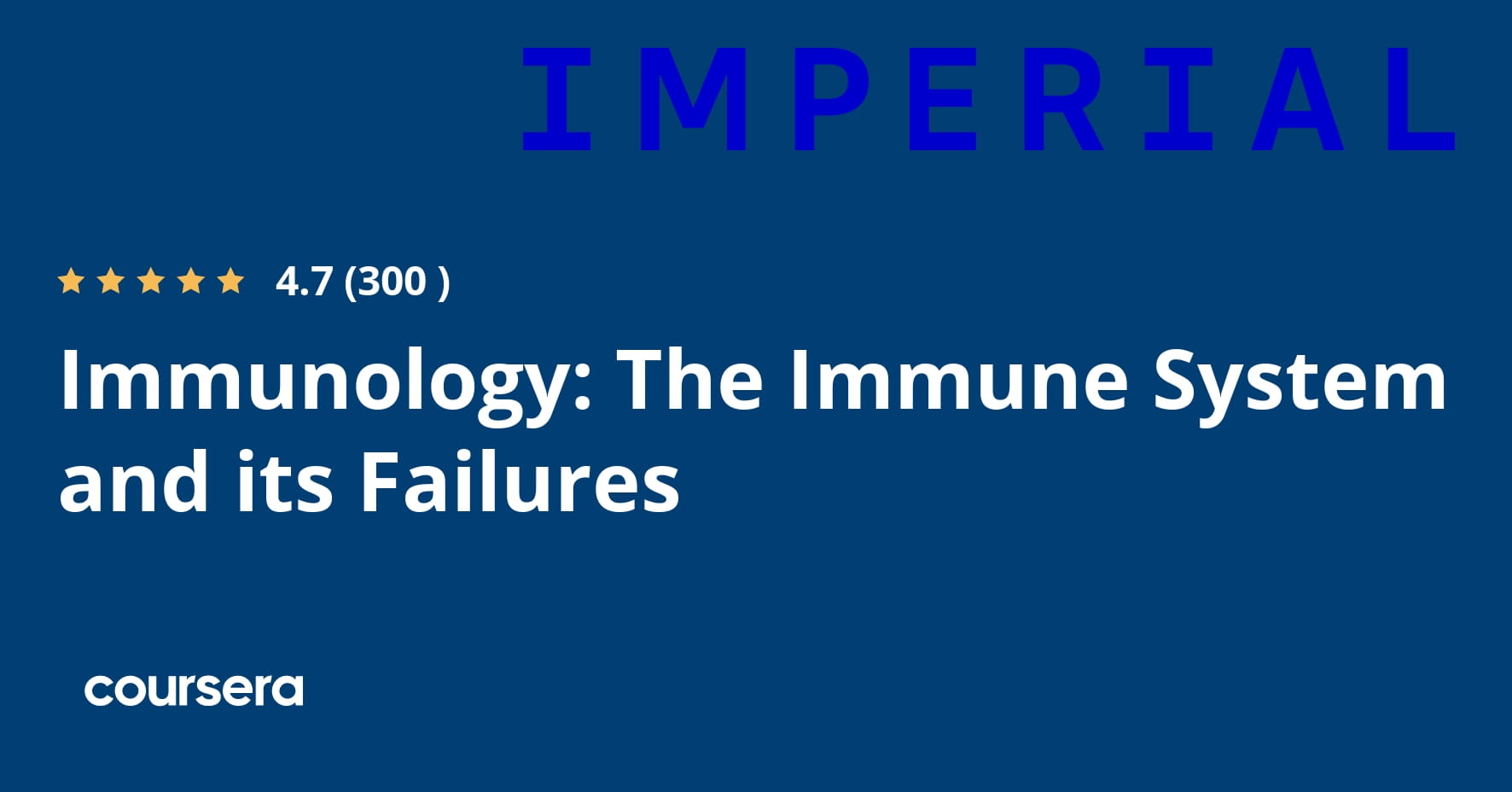 Immunology_ The Immune System and its Failures Specialization