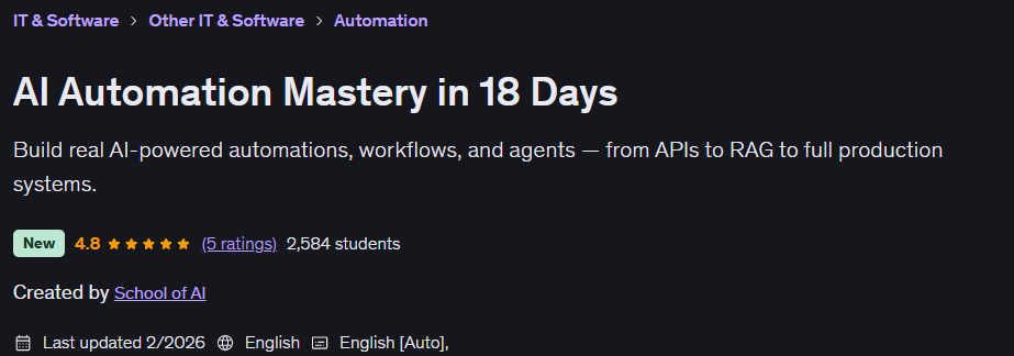 AI Automation Mastery in 18 Days