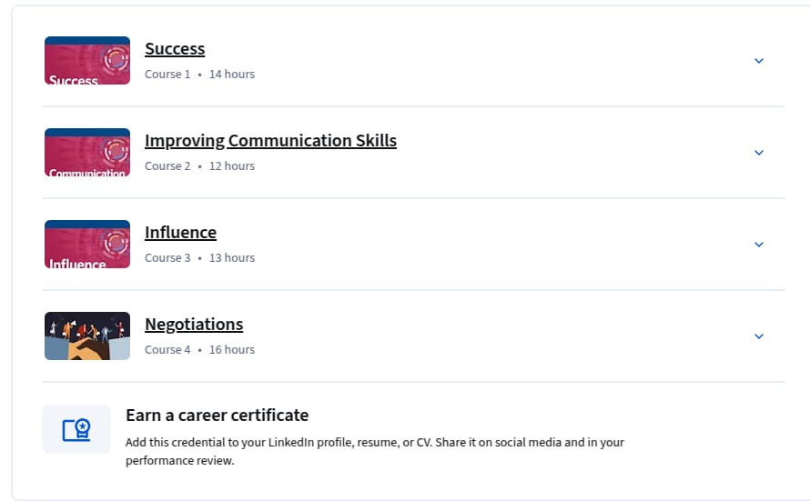 Achieving Personal and Professional Success Specialization