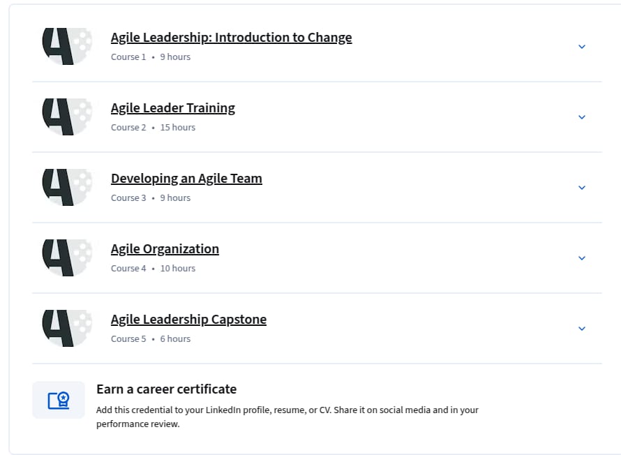 Agile Leadership Specialization