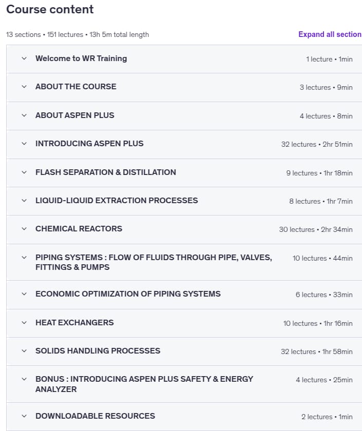 Aspen Plus V11 Masterclass _ From beginner to advanced user