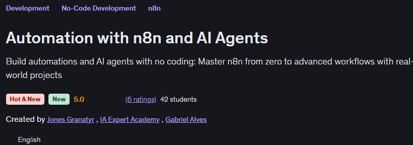Automation with n8n and AI Agents