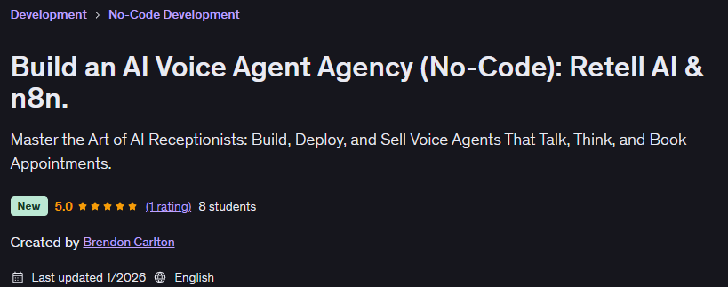 Build an AI Voice Agent Agency (No-Code) Retell AI & n8n.