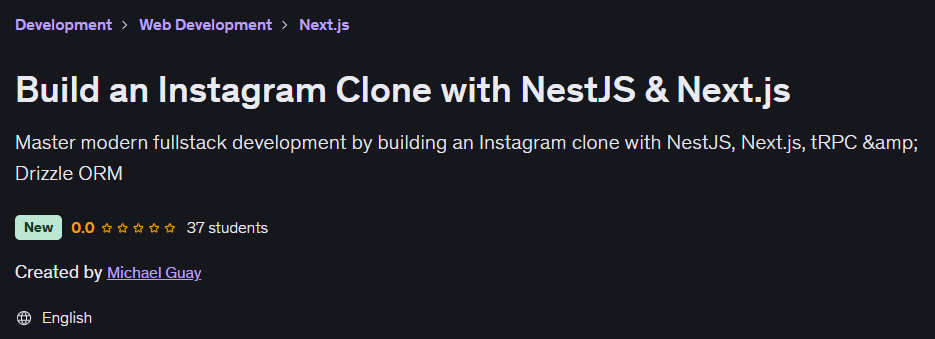 Build an Instagram Clone with NestJS & Next.js