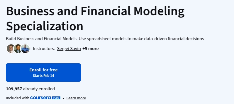Business and Financial Modeling Specialization