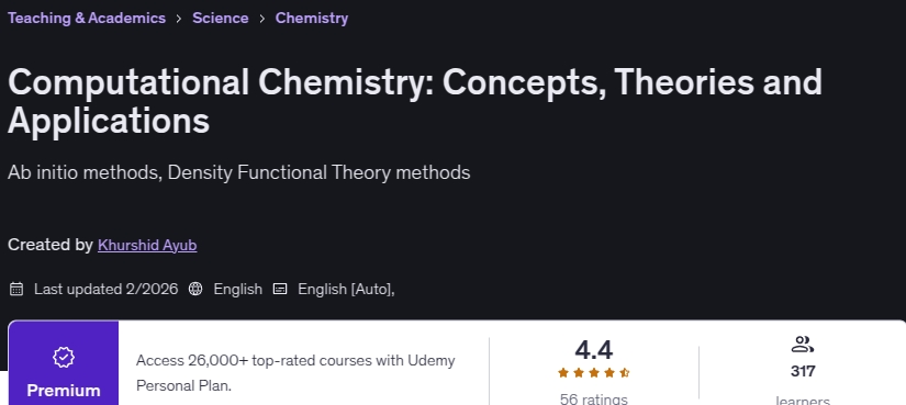 Computational Chemistry_ Concepts, Theories and Applications