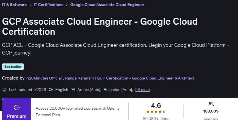 GCP Associate Cloud Engineer - Google Cloud Certification