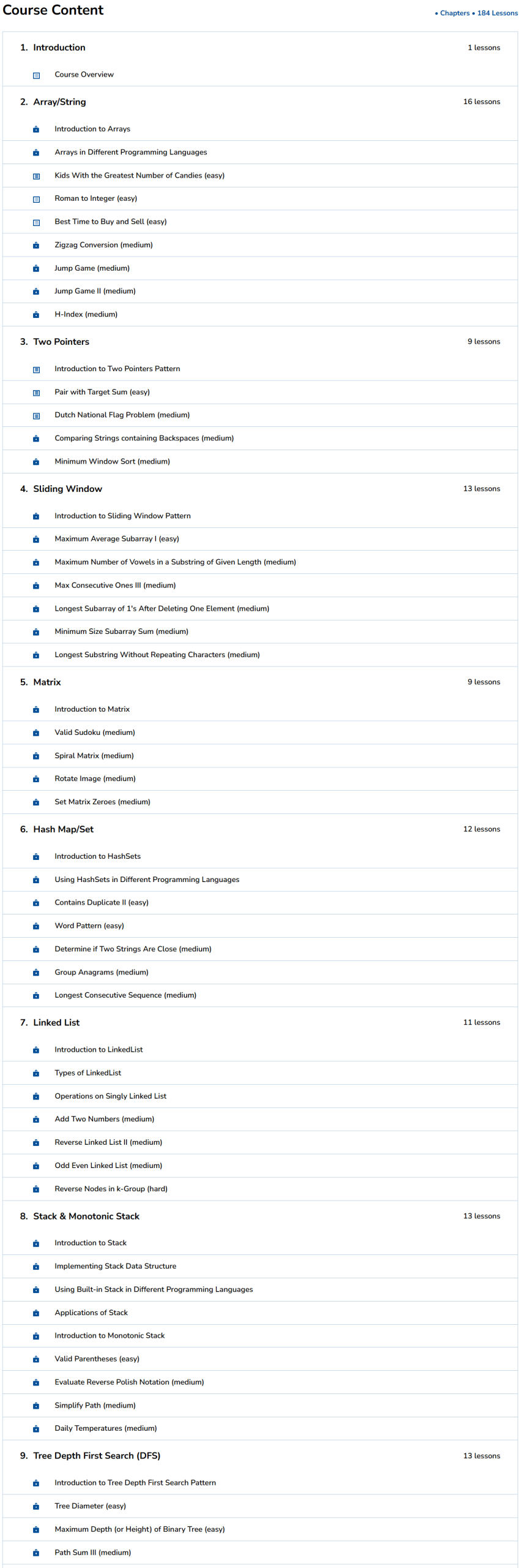 Grokking 75: Top Coding Interview Questions