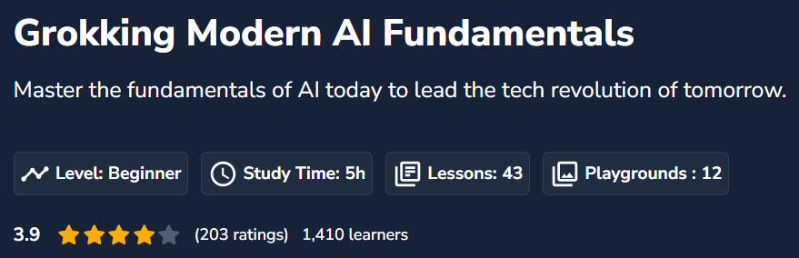 Grokking Modern AI Fundamentals