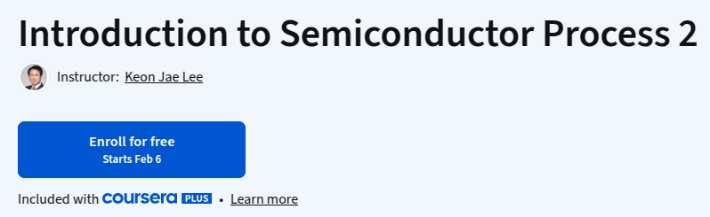Introduction to Semiconductor Process 2