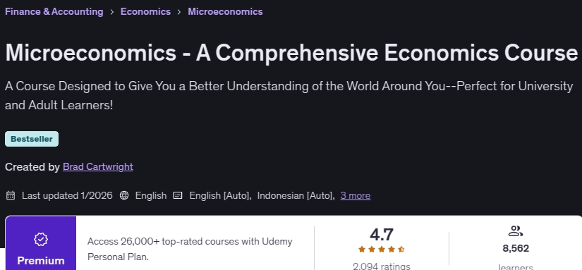 Microeconomics - A Comprehensive Economics Course