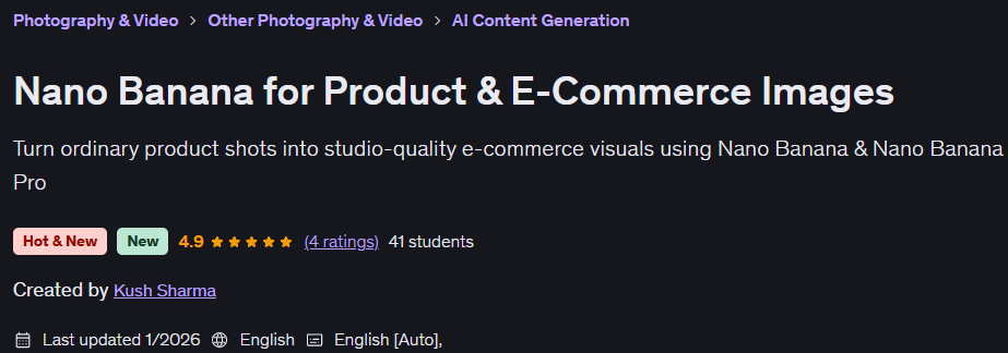 Nano Banana for Product & E-Commerce Images