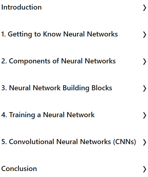 Neural Networks and Convolutional Neural Networks Essential Training Content